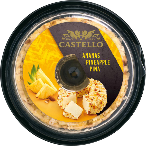 Queso con piña y almendras 1/2 Kg.