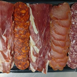 Bandeja surtido de embutidos y jamón cruce Duroc, calidad EXTRA