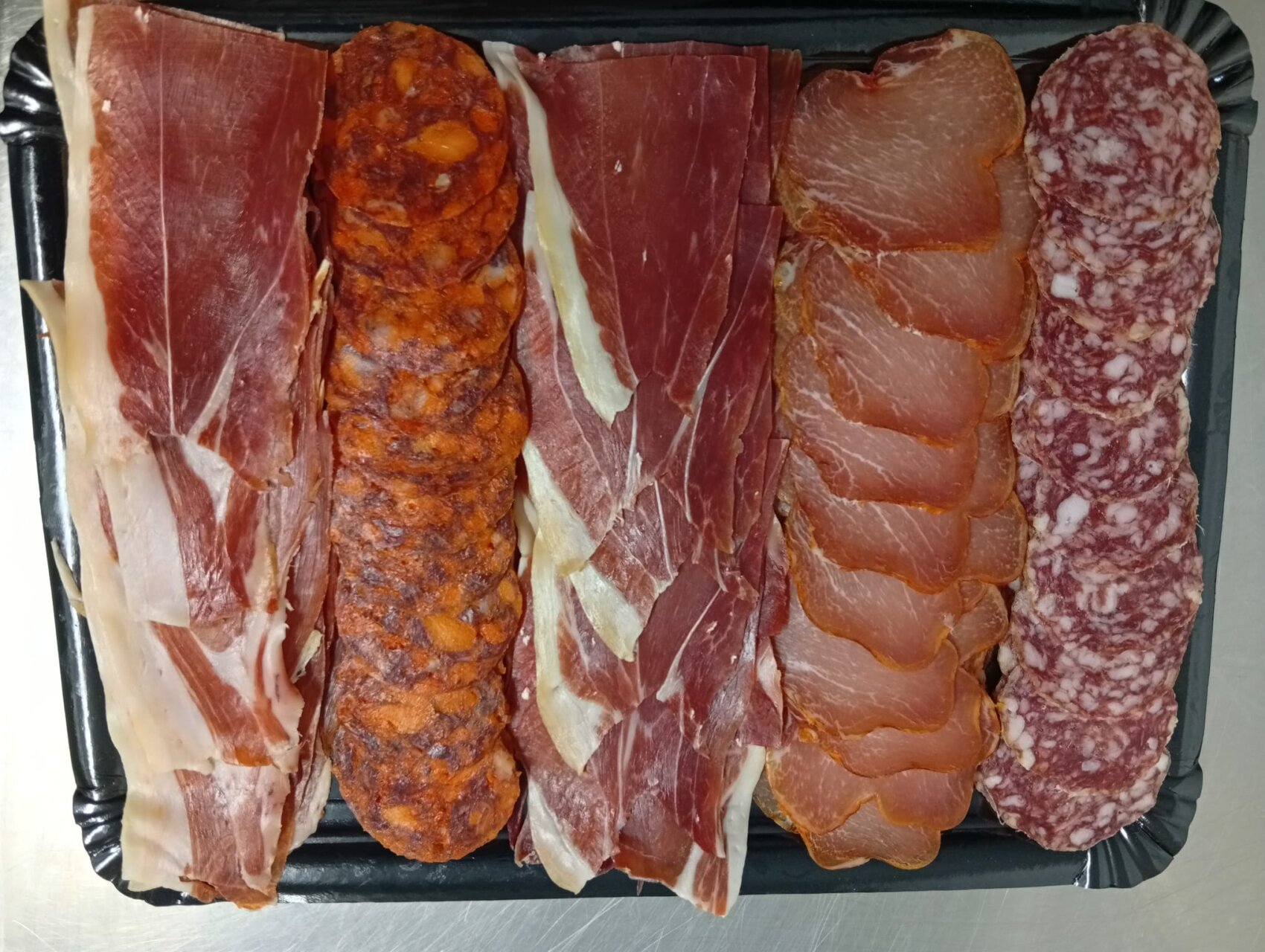 Bandeja surtido de embutidos y jamón cruce Duroc, calidad EXTRA