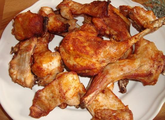 Conejo al ajillo 1/2 Kg