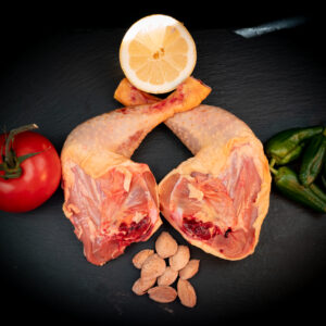 Muslo de pollo de corral 1/2 Kg.