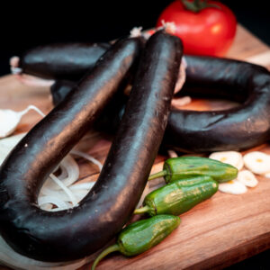 Morcilla de cebolla curada (especial para cocinar) unidad 450 g.