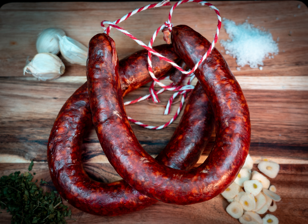 Longaniza Ibérica tierna casera unidad 450 g.