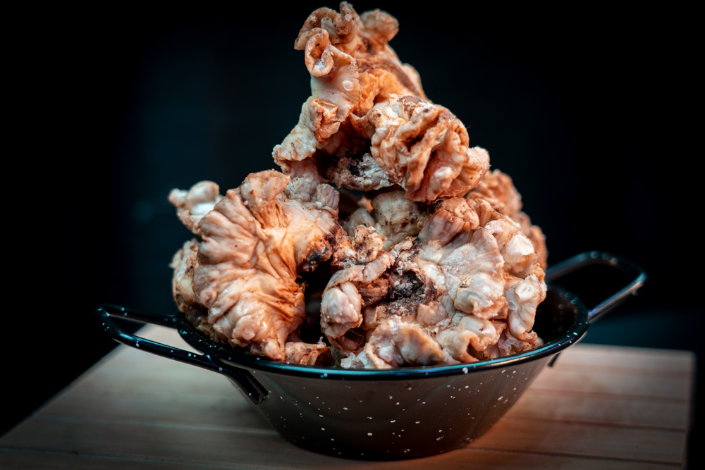 Chicharrones caseros roseta 1/2 Kg.
