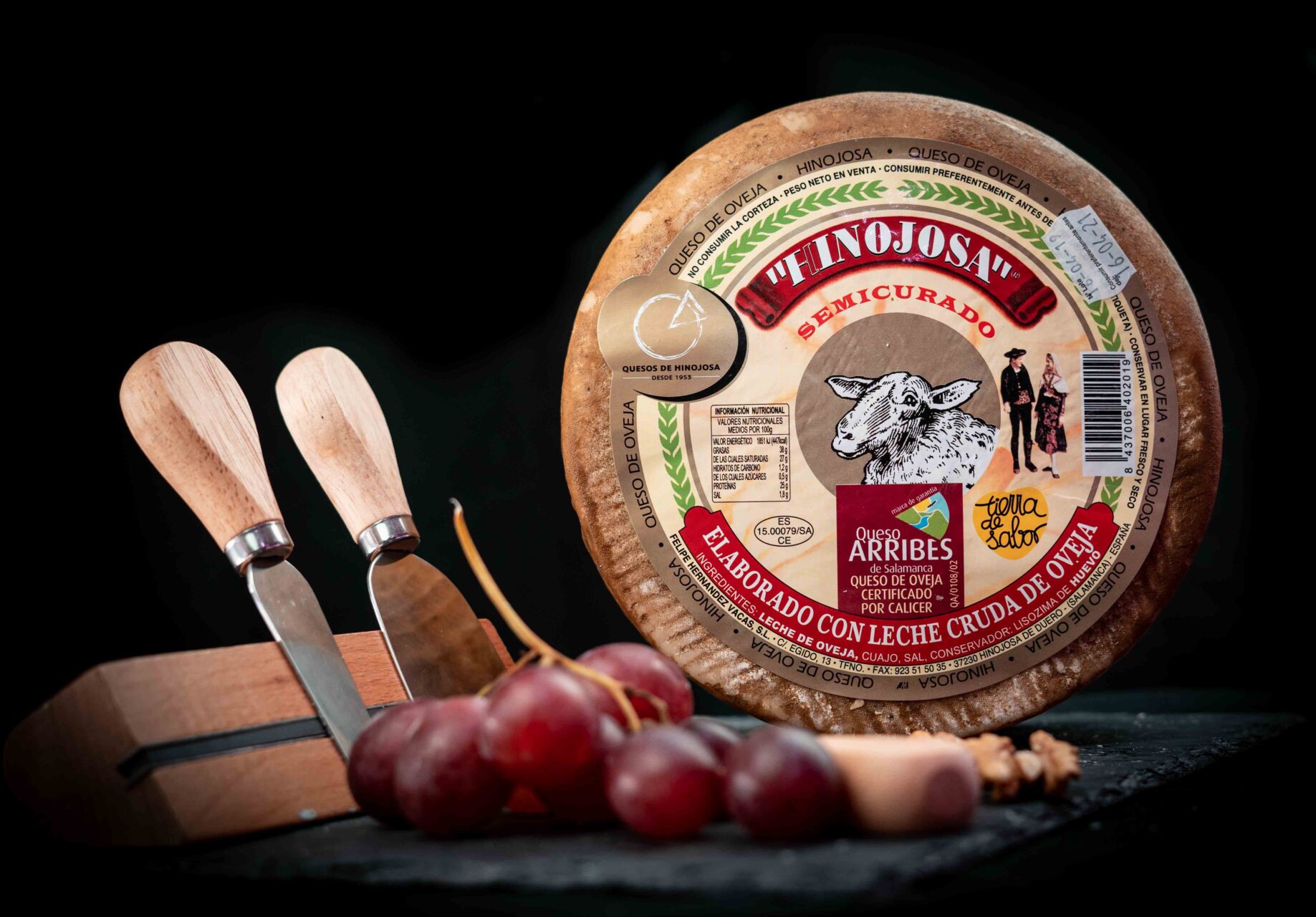 Queso oveja Hinojosa de Duero semicurado 1/2 Kg.
