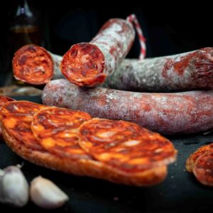 Longaniza Ibérica PICANTE casera unidad 450 g.