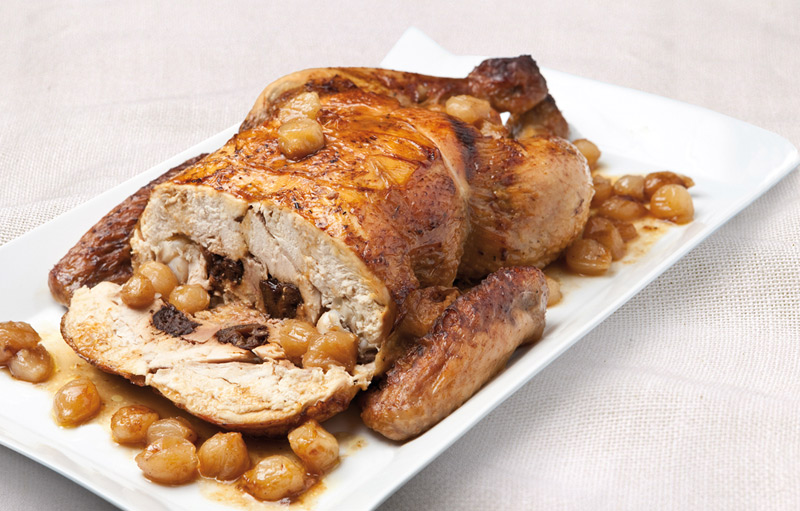 Pularda deshuesada y rellena 2,900 Kg.