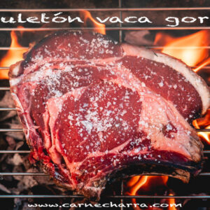 Chuletón de vaca Charra gorda maduración 80 días en adelante (con hueso) 1 Kg.