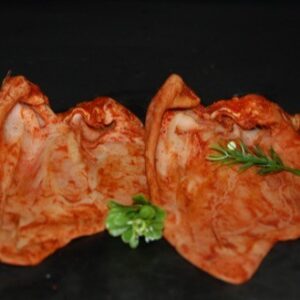 Oreja de cerdo adobada curada UD.