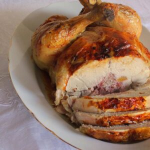 Pollo deshuesado relleno 2,500 Kg.