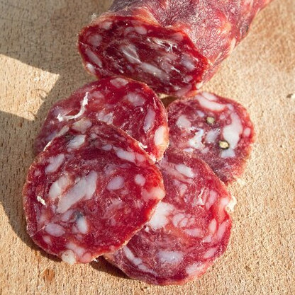 Salchichón Ibérico extra vela UD 450 g.
