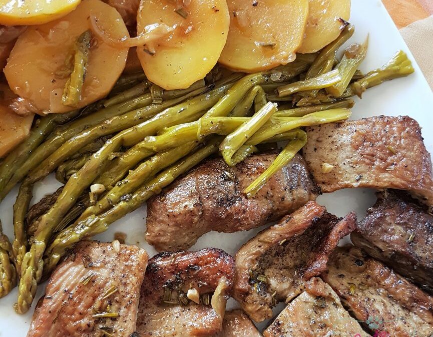 Secreto Ibérico al horno (o en olla de cocción lenta)